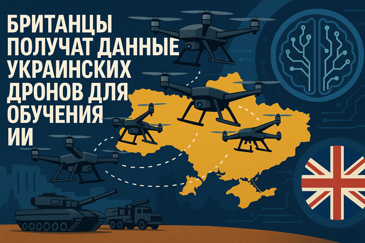 Британцы получат данные украинских дронов для обучения ИИ